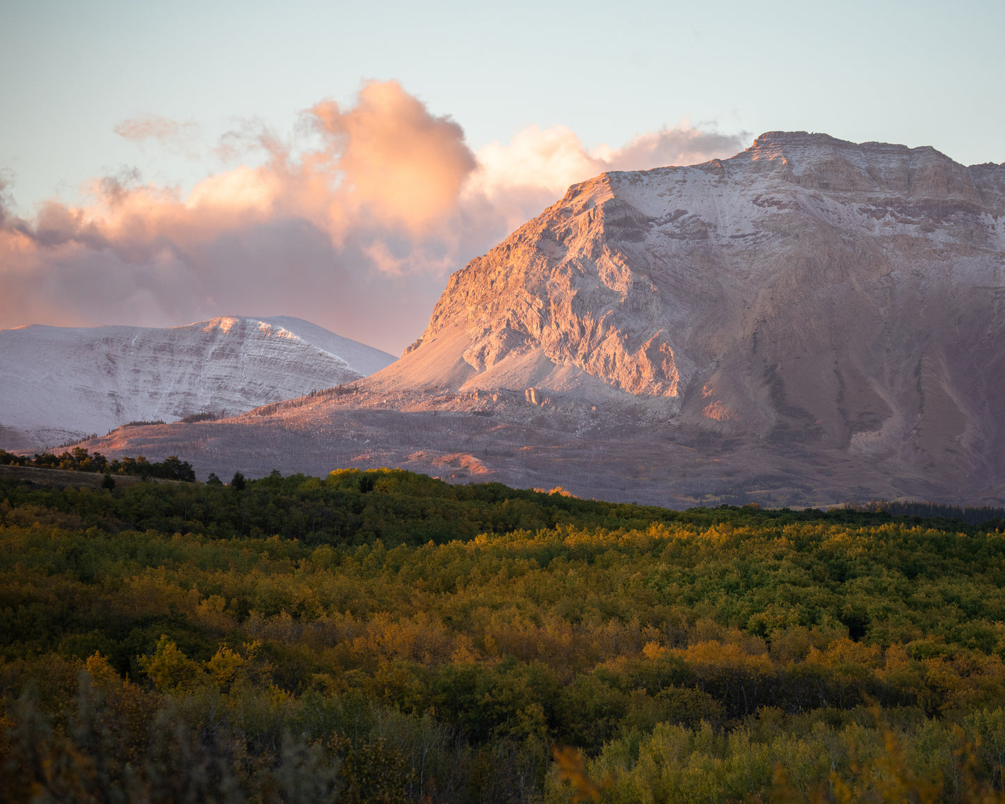 First light on the Rockies