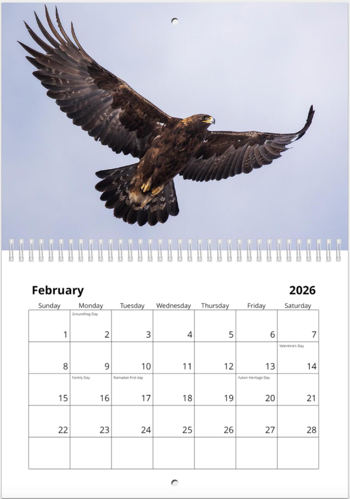 2026 Alberta Wildlife Calendar