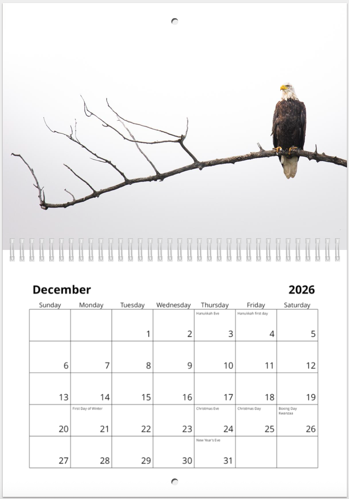 2026 Alberta Wildlife Calendar