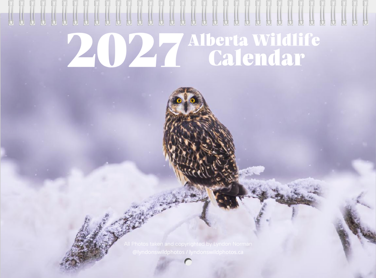 2027 Wildlife Calendar *Pre-Order* Ships Early December